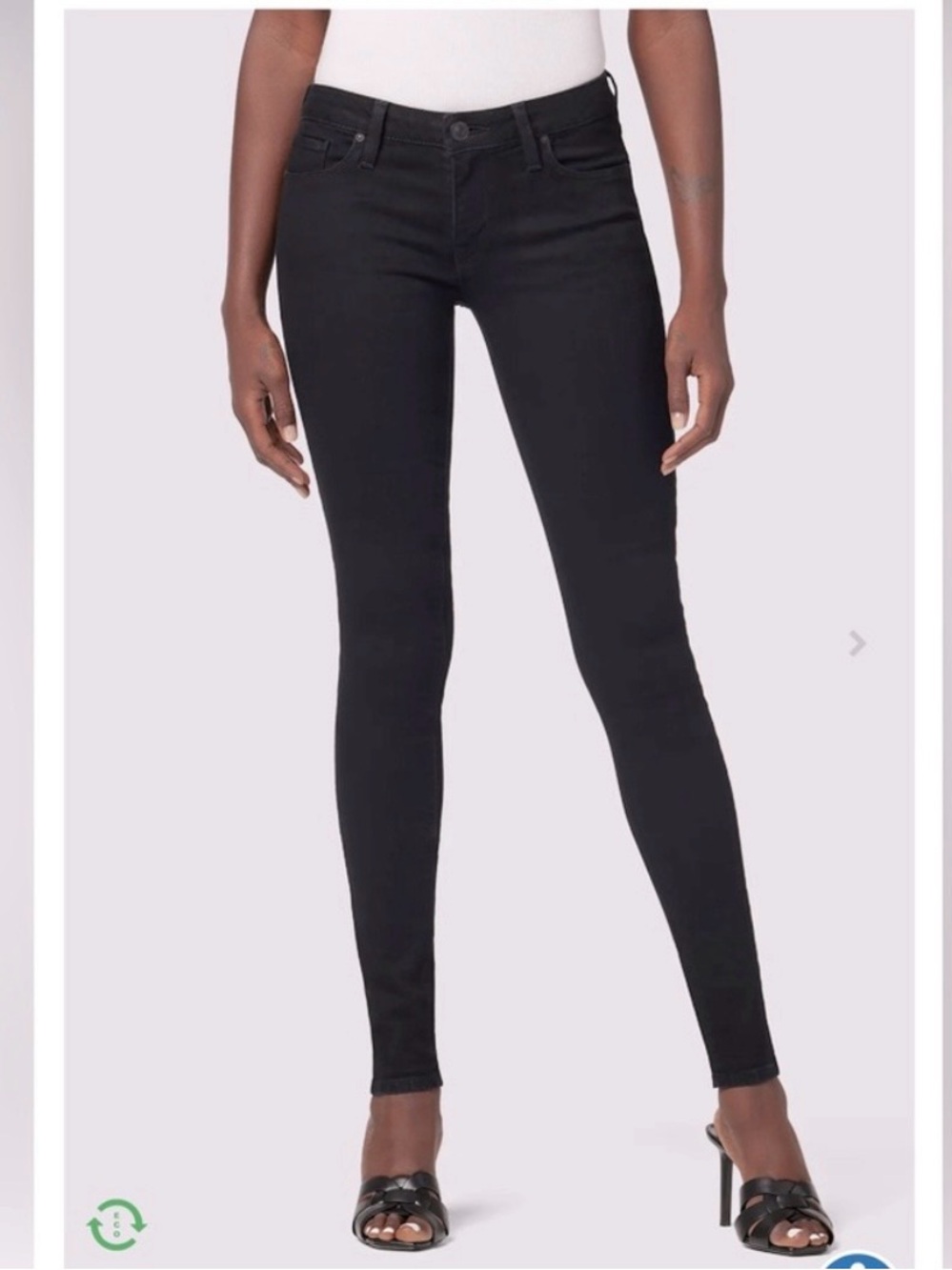 Hudson Jeans Black Krista Super Skinny Women's Jeans - 26